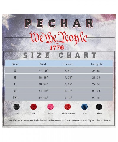 We The People 1776 Shirts for Women 4th of July T-Shirts American Flag Tee Patriotic Graphic Shirt Tops A Grey1 $12.09 T-Shirts