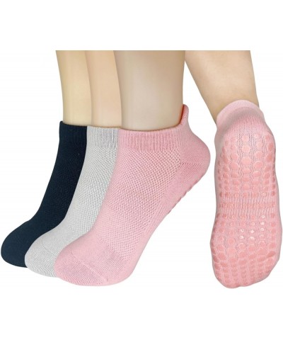 Grip Socks for Women Pilates Yoga, Non Slip Hospital Socks with Grippers for Women,Grippy Sticky Socks with Cushion for Barre...