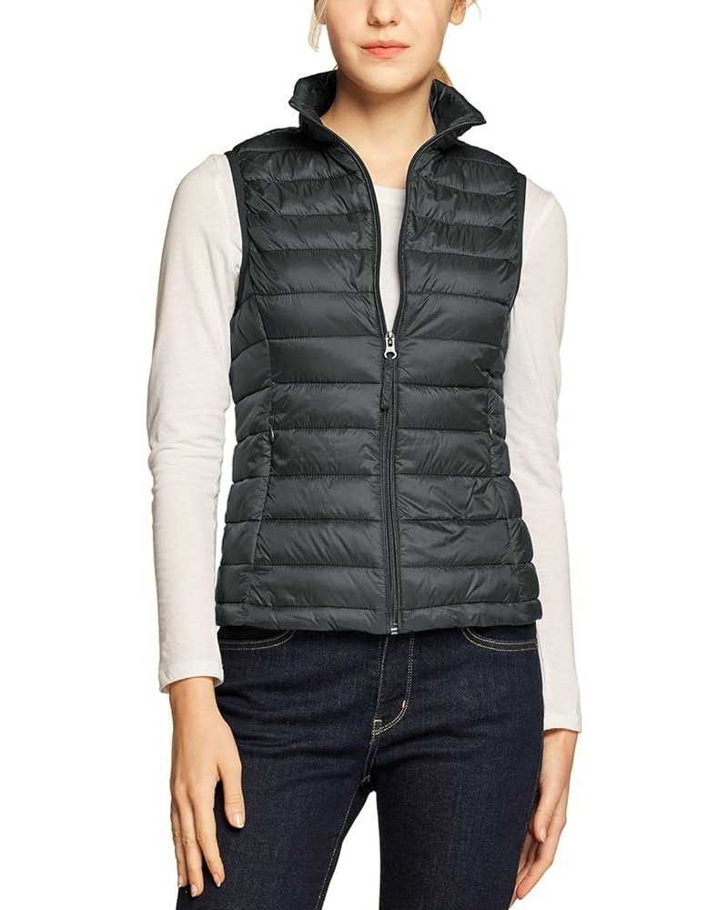 Women's Lightweight Packable Accent Puffer Jacket, Water-Resistant Winter Coat Vest Charcoal $32.39 Jackets