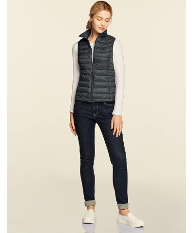 Women's Lightweight Packable Accent Puffer Jacket, Water-Resistant Winter Coat Vest Charcoal $32.39 Jackets