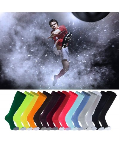 Baseball Socks, 2/3 Pack Multi-Sport Athletic Soccer Softball Football Socks for Youth Adult 4 Size 2-pairs Neon Yellow $10.2...