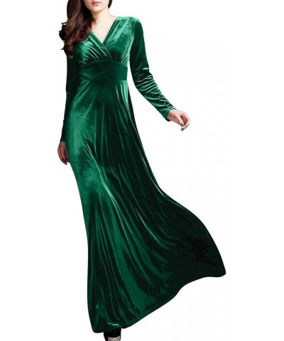 Spring Dresses for Women Mother of The Bride Sexy Casual Long Sleeve Off Shoulder Party Cocktail Midi Dress H-green $11.11 Dr...