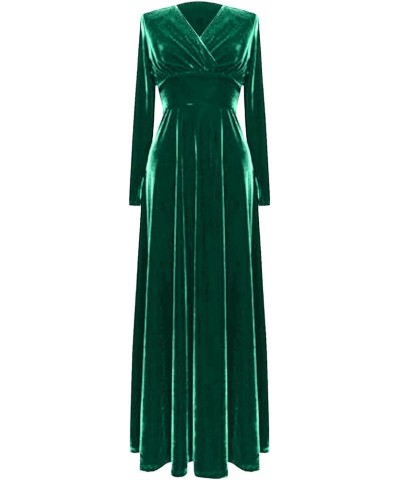 Spring Dresses for Women Mother of The Bride Sexy Casual Long Sleeve Off Shoulder Party Cocktail Midi Dress H-green $11.11 Dr...