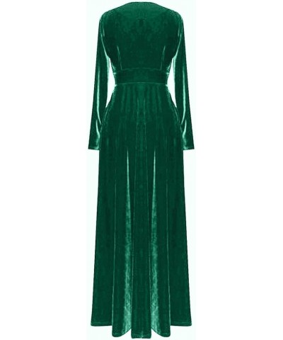 Spring Dresses for Women Mother of The Bride Sexy Casual Long Sleeve Off Shoulder Party Cocktail Midi Dress H-green $11.11 Dr...