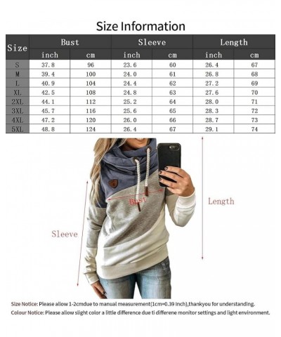 Women's Casual Long Sleeve Color Block Funnel Double Hooded Neck Leopard Camo Printed Pullover Hoodies Sweatshirts C-rose $13...