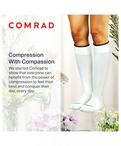 Nylon Knee High Socks - 15-20mmHg Graduated Compression Socks - Soft & Breathable Support Unisex Socks Wide Calf Berry Ombre ...