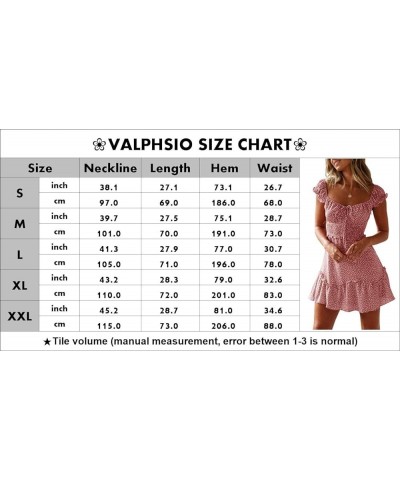 Womens Smocked Dress Ruffle Floral Tie Front Boho Short Dresses Black $17.94 Dresses