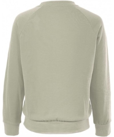 Women's Soft and Comfy Basic Pullover Crewneck Fleece Sweatshirt Sage $15.11 Hoodies & Sweatshirts