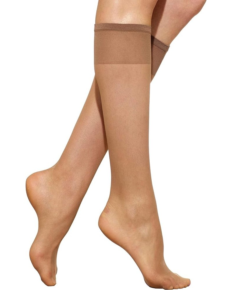 Women's Ultra Knee Highs with Energizing Support 3 Pair Pack Nude $8.00 Socks