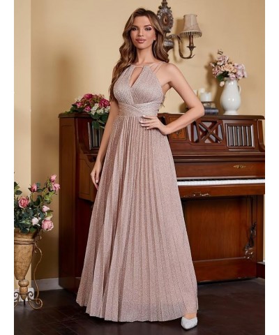 Spaghetti Strap Long Prom Dresses for Women 2024 Ball Gown A Line V-Neck Sparkly Formal Evening Gowns for Wedding B-royal Blu...