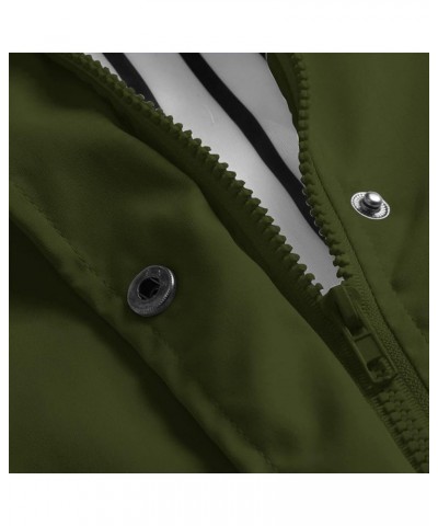 Women's Raincoats Waterproof With Hood Solid Rain Jacket Warm Winter Snow Coat Hooded Jacket, S-5XL 1-army Green $14.95 Jackets