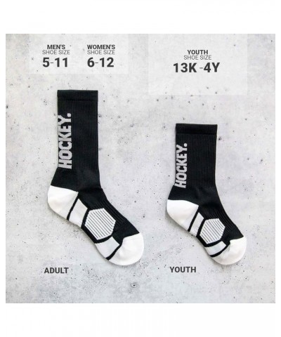 Hockey Performance Mid-Calf Socks | Youth & Adult Sizes | Multiple Designs Eat Sleep Hockey $10.79 Activewear