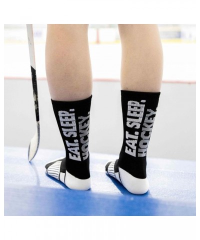 Hockey Performance Mid-Calf Socks | Youth & Adult Sizes | Multiple Designs Eat Sleep Hockey $10.79 Activewear