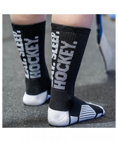 Hockey Performance Mid-Calf Socks | Youth & Adult Sizes | Multiple Designs Eat Sleep Hockey $10.79 Activewear