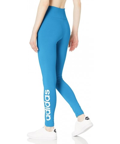 Women's Essentials High-Waisted Logo Leggings App Sky Rush/White $12.92 Activewear