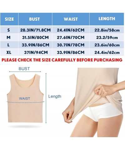 6 Pcs Thermal Tank Tops Women Underwear Tops Sleeveless Undershirt Cotton Camisole Women Warm Base Layer for Women White, Bei...