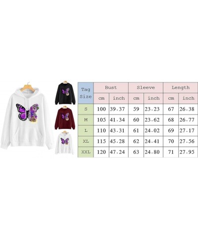 Cute Graphic Hoodies for Teen Girl Women Fashion Sunflower Print Hooded Sweatshirt with Pocket Tops Wine-bkac-bk $8.94 Hoodie...