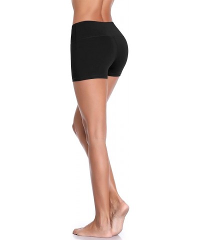 Women's 5" /2" High Waist Stretch Athletic Workout Shorts with Pocket 3 Pack:05 Black & Grey & Lavender $15.68 Activewear