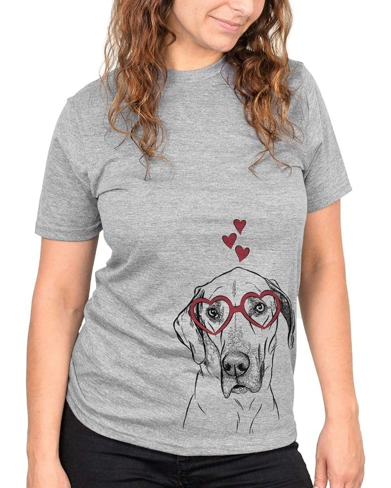 Valentine Gracie The Great Dane Dog Triblend T-Shirt Unisex Grey Crew Neck $16.63 T-Shirts