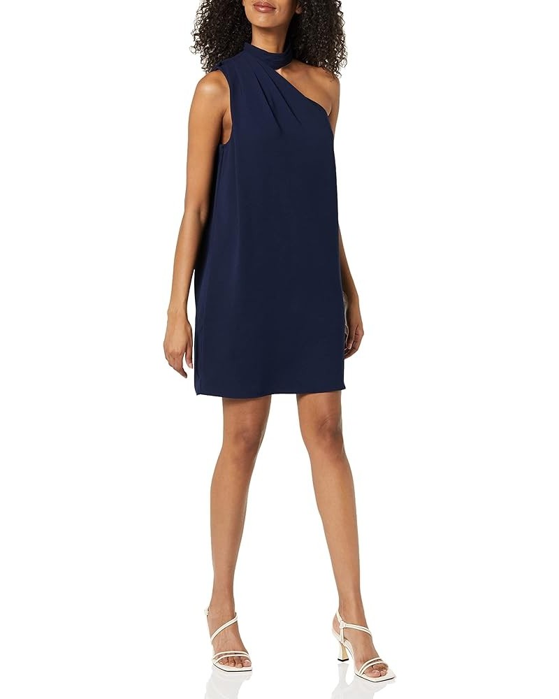 Women's Asymmetrical Halter Dress Indigo $43.88 Dresses