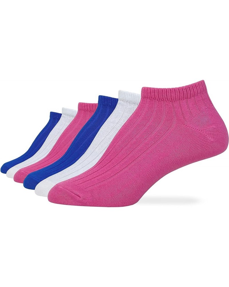 Ladies 80% Cotton Lightweight Low Cut Ankle Socks 6 Pair Assorted $10.19 Activewear