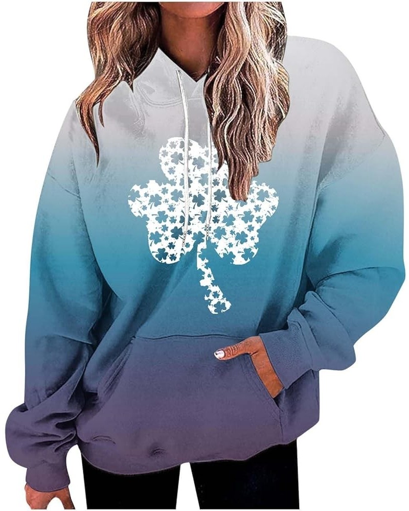 Valentines Day Sweatshirts for Women Love Printed Heart Oversiezed Pullover Hoodies Trendy Valentines Gift for Her A014-blue ...