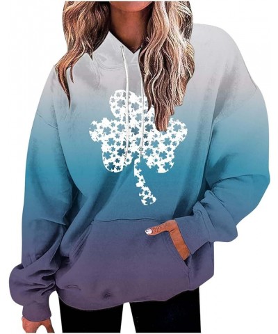 Valentines Day Sweatshirts for Women Love Printed Heart Oversiezed Pullover Hoodies Trendy Valentines Gift for Her A014-blue ...