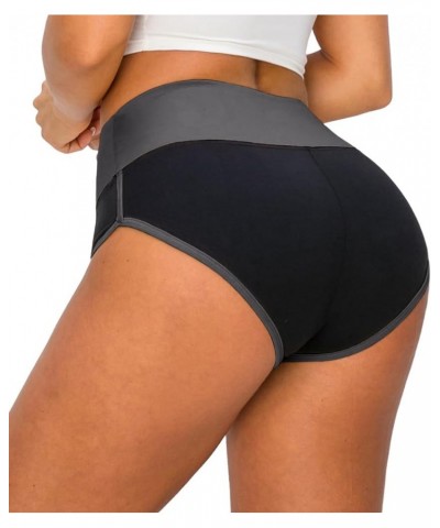 Booty Shorts for Women - High Waisted Super Soft Dolphin Shorts Hto128 Bkch $10.99 Shorts