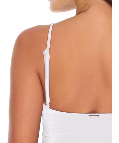 Women's Strapless One Piece Swimsuit White $23.59 Swimsuits