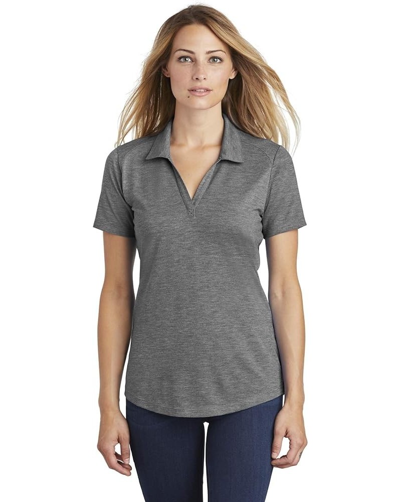 Ladies PosiCharge TRI-Blend Wicking Polo F20 Dark Grey Heather $11.02 Shirts