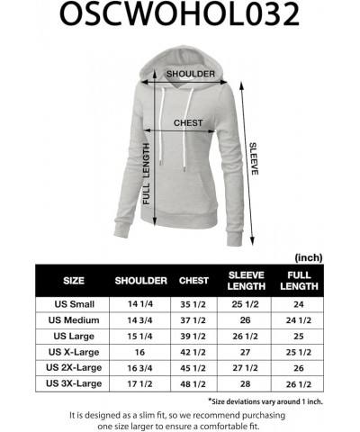 Women's Slim Fit Pullover Hoodie Lightweight Long Sleeve Kangaroo Pocket Basic Casual wear Oscwohol032-red $18.43 Hoodies & S...