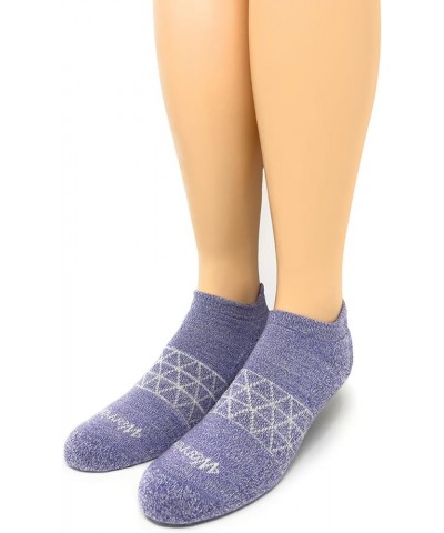 All Day - Everyday - Terry Lined - Cushioned - All-Purpose Socks - Unisex Lilac / White - Tab Anklet $10.81 Socks