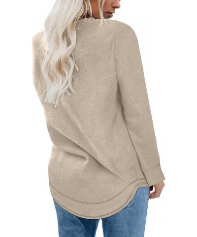 Oversized Sweatshirt for Women Casual Crewneck Long Sleeve Tops Fleece Comfy Loose Fit Fall 2023 Trendy Clothes 07 Khaki $8.3...