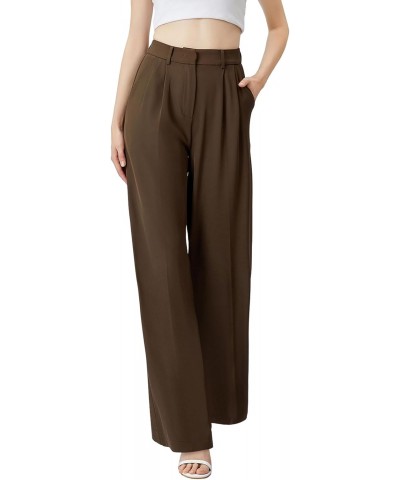 Wide Leg Pants for Women | High Waisted Trousers with Pockets | Comfortable Work Pants for Women | Business Casual Pants for ...