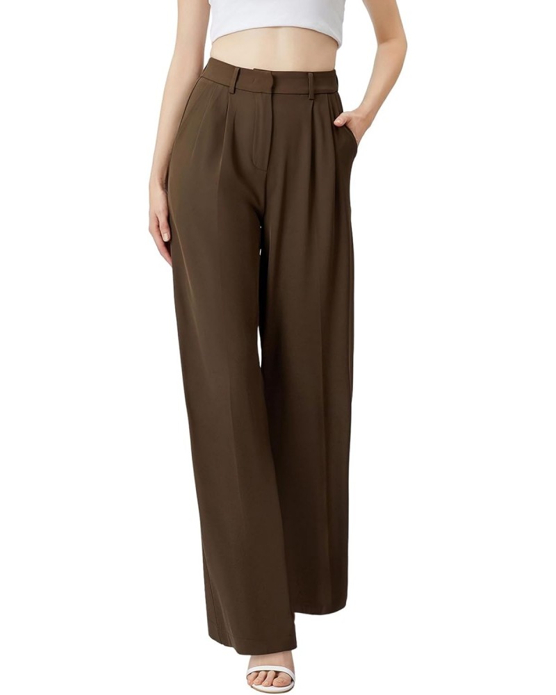 Wide Leg Pants for Women | High Waisted Trousers with Pockets | Comfortable Work Pants for Women | Business Casual Pants for ...