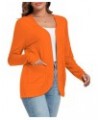 Women’s Lightweight Cardigan with Pockets Long Sleeve Open Front Cardigan for Women Orange $14.40 Sweaters