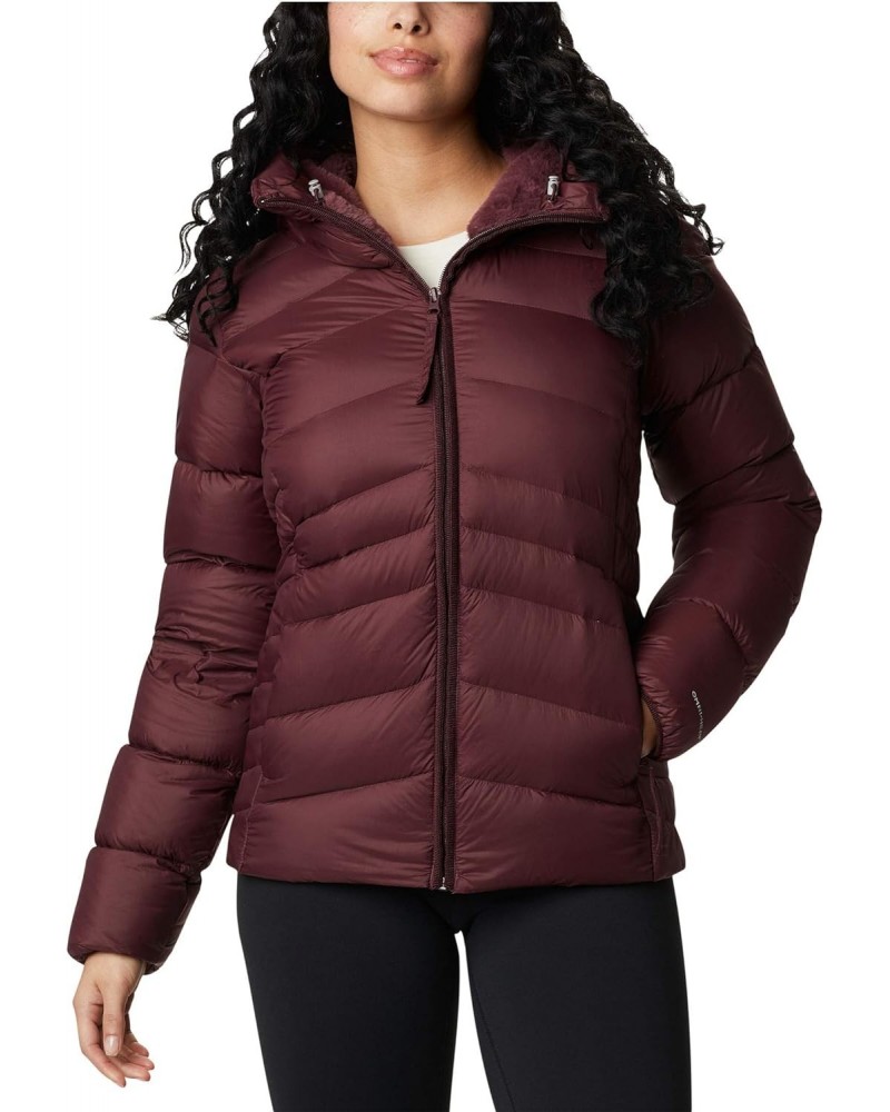 Women's Autumn Park Down Hooded Jacket, Malbec, X-Large $40.72 Jackets