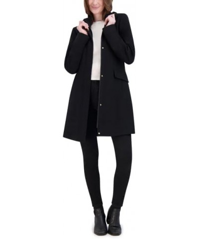 Women's Belted Faux Wool Jacket Black $55.20 Coats