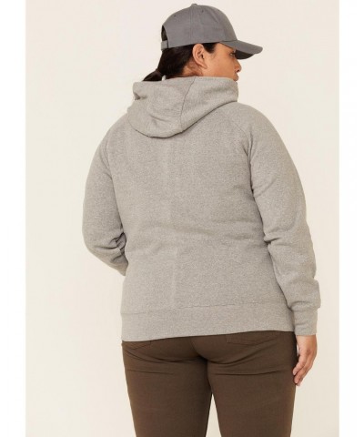 Women's Heather Grey R.E.A.L Serape Logo Hooded Sweatshirt Plus Heather Grey 3X $17.09 Hoodies & Sweatshirts