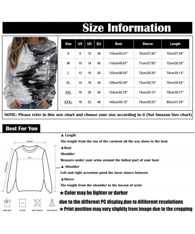 Long Sleeve Shirts for Women Crewneck Sweatshirts Blouses Fashion Tie-Dye Graphic Tees Casual Plus Size Y2k Tops A Purple $9....