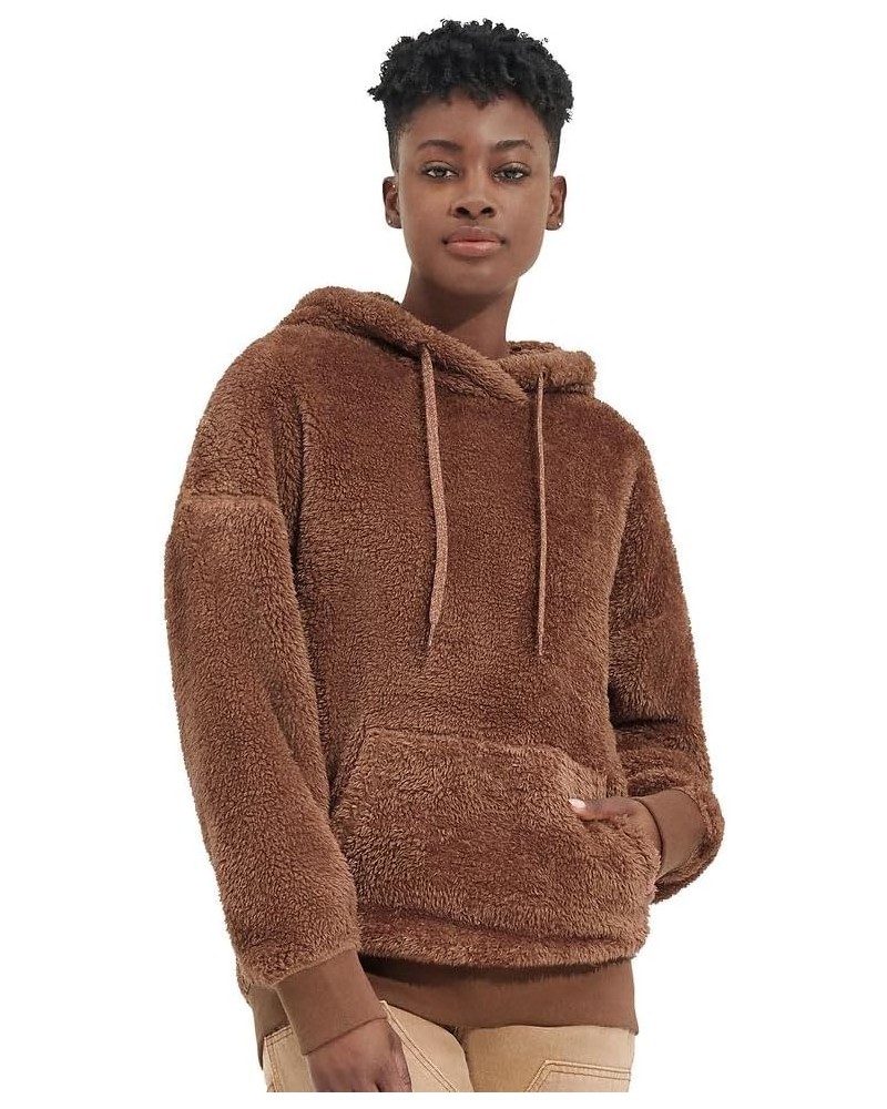 Women's Loyra Sherpa Hoodie Sweater Cedar Bark $29.39 Hoodies & Sweatshirts