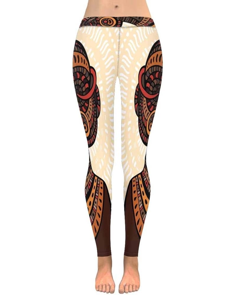 Tribal African American Woman Stretchy Capri Leggings Skinny Yoga Pants Regular & Plus Sizes 2XS-5XL Design 9 $16.32 Leggings