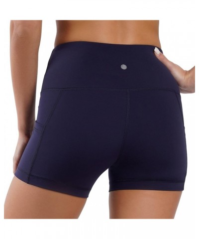 High Waist Squat Proof Side Pocket Biker Shorts - 3.5", 5", 7", 9 Dark Navy 3.5 $15.92 Activewear