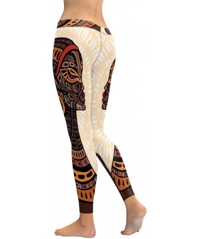 Tribal African American Woman Stretchy Capri Leggings Skinny Yoga Pants Regular & Plus Sizes 2XS-5XL Design 9 $16.32 Leggings