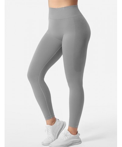 Workout Leggings for Women Scrunch Leggings Seamless Gym Yoga Leggings Butt Lifting Yoga Pants 1 Light Grey $15.11 Leggings