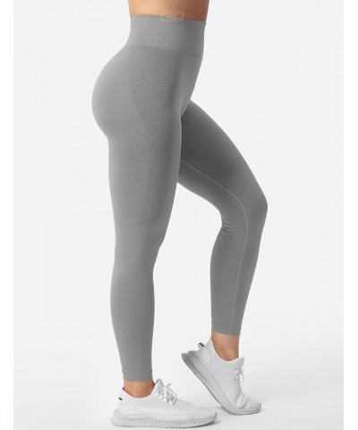 Workout Leggings for Women Scrunch Leggings Seamless Gym Yoga Leggings Butt Lifting Yoga Pants 1 Light Grey $15.11 Leggings