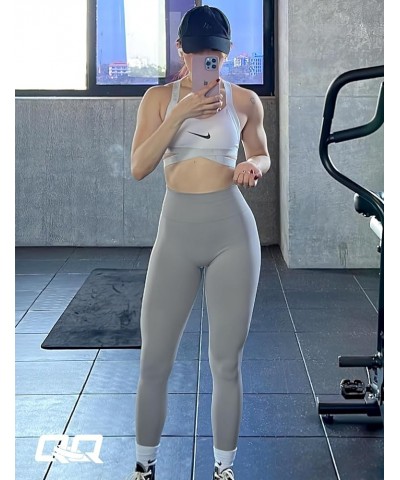 Workout Leggings for Women Scrunch Leggings Seamless Gym Yoga Leggings Butt Lifting Yoga Pants 1 Light Grey $15.11 Leggings