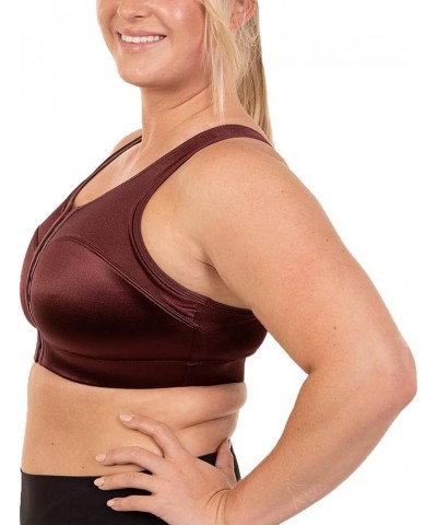 Women's Full Coverage High Impact Sports Bra (100) Big Sky Burgundy $41.65 Lingerie