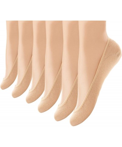 6 Pairs No Show Socks Women No Show Liner Socks Womens No Show Socks Non Slip Thin Low Cut Casual Socks 01 Beige (6 Pack) $6....