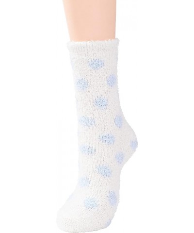 Womens Fuzzy Socks Winter Warm Fluffy Socks Athletic Outdoor Sports Socks 5 Pack Light Blue $7.64 Socks